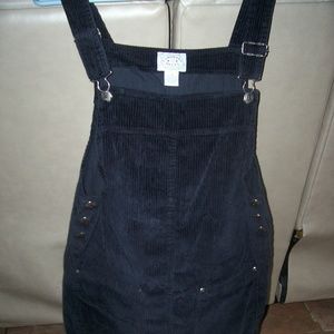 vintage black overall coloured dress